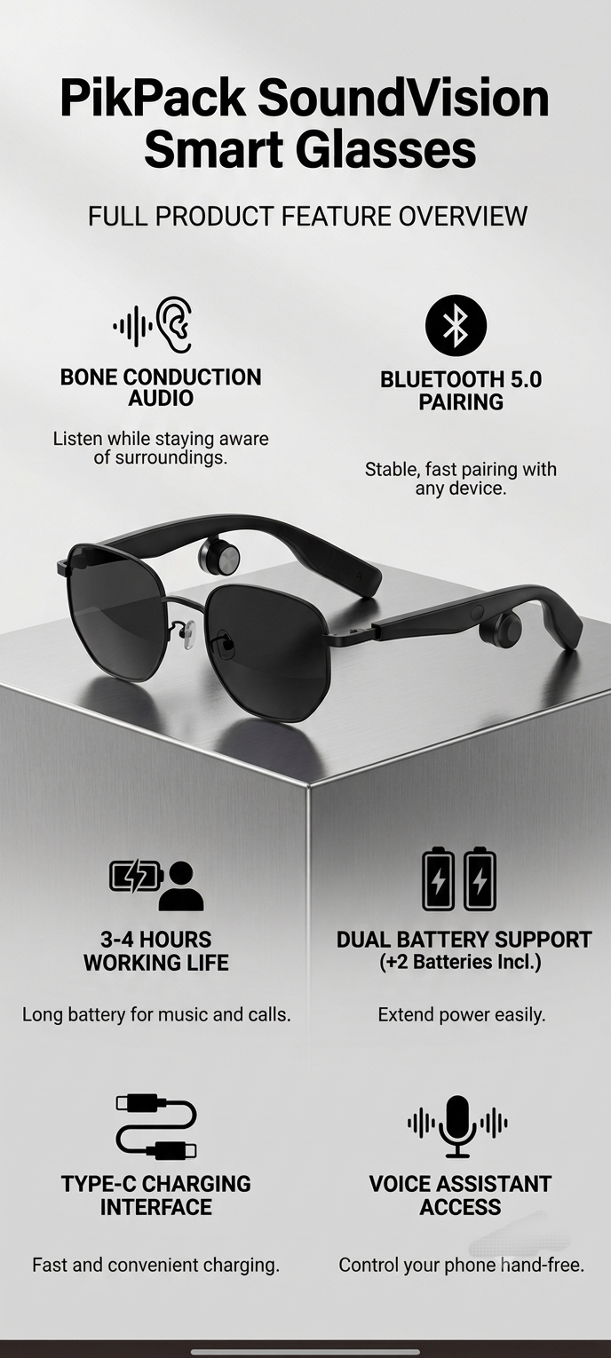 Bone Conduction Glasses